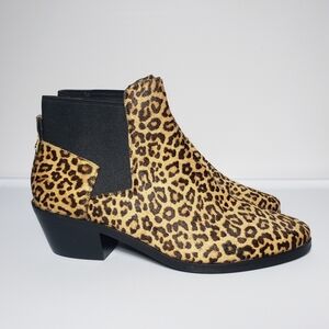 COLE HAAN Grand Series Gia Leopard Ankle Boots